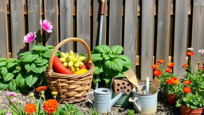 Kajsa Kavat hjälper mormor med trädgården