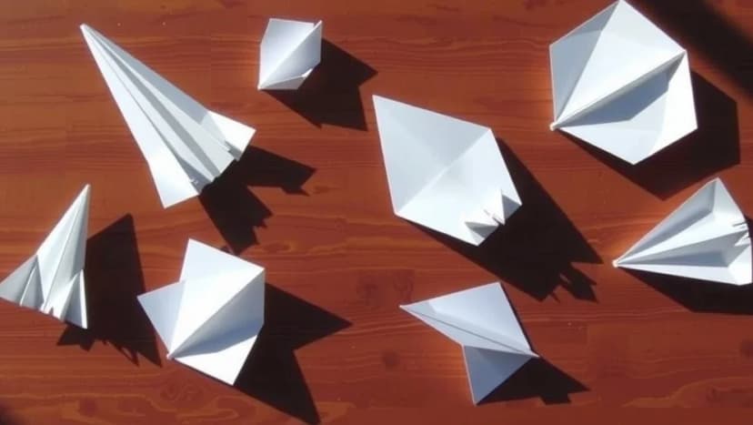 Vika pappersflygplan som flyger långt